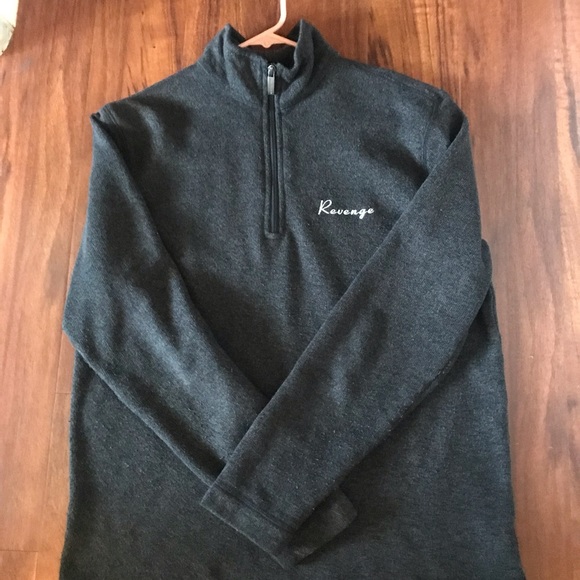 VINTAGE REVENGE HALF ZIP SWEATER - Picture 2 of 3